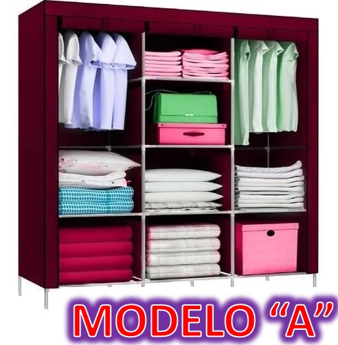 CLOSET ARMABLE MOD "A" COLOR VINO