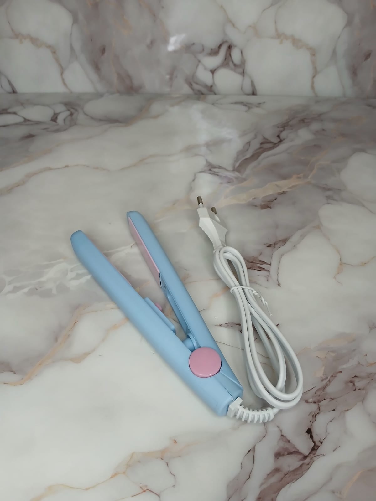 MINI PLANCHA DE CABELLO AZUL