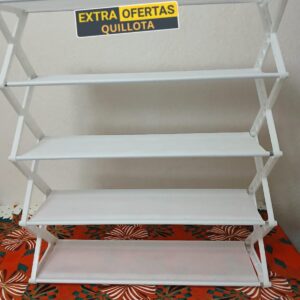 ZAPATERA PLEGABLE 5 NIVELES BLANCA