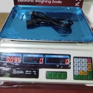 PESA BALANZA DIGITAL DE ACERO INOXIDABLE 40Kg