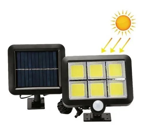 FOCO LED SOLAR DE PARED