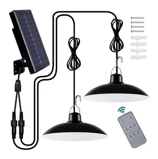 LAMPARA LED SOLAR DOBLE