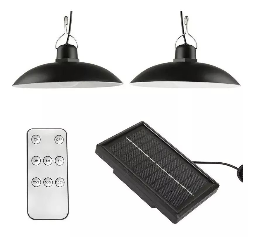 LAMPARA LED SOLAR DOBLE - Image 2