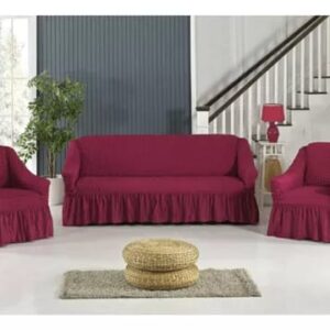 CUBRE SILLON JUEGO 3C Y 1C COLOR VINO