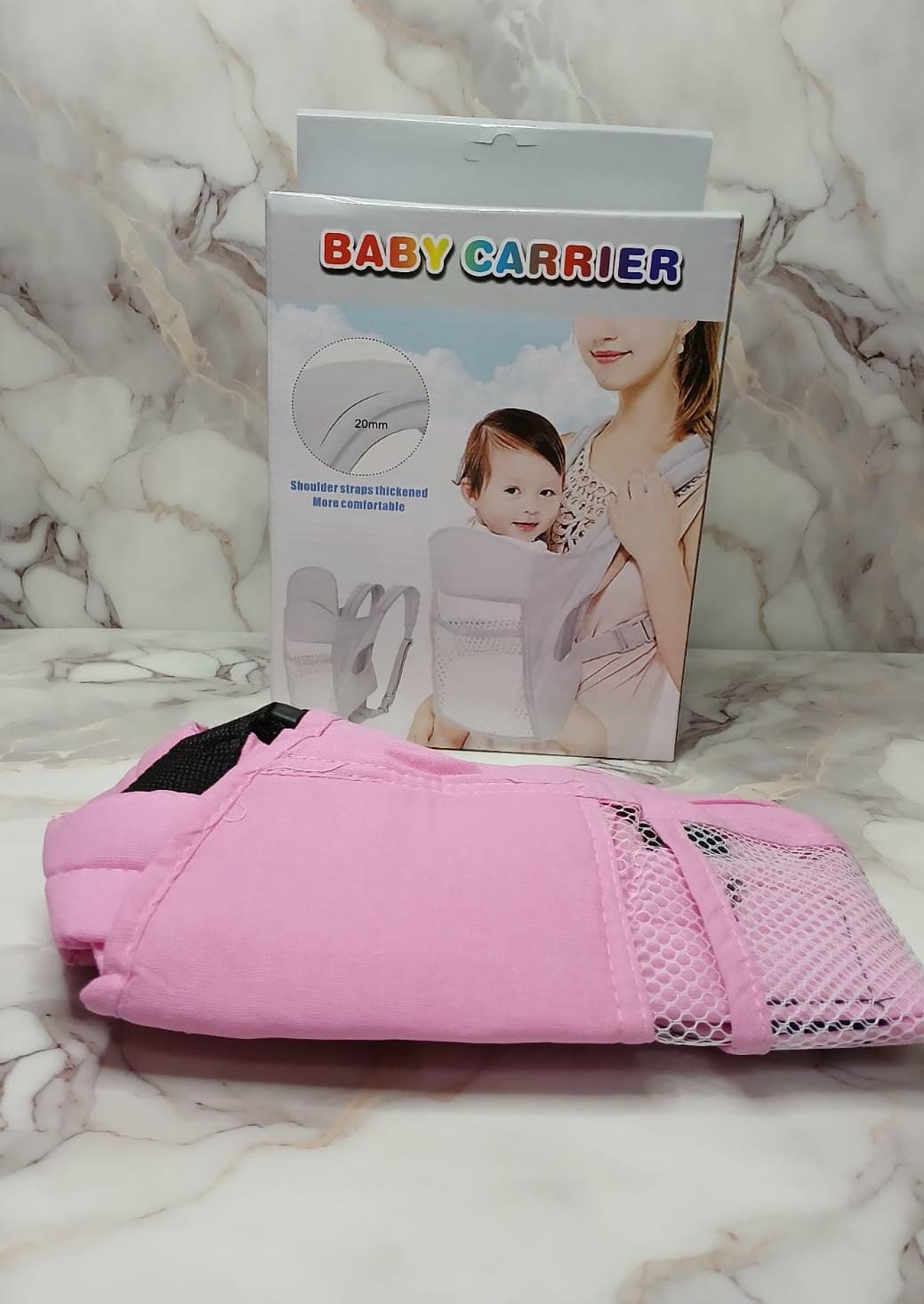 MOCHILA CANGURO PORTA BEBE ROSADO - Image 3