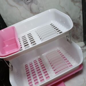 ESCURRIDOR DE PLASTICO COLOR ROSADO