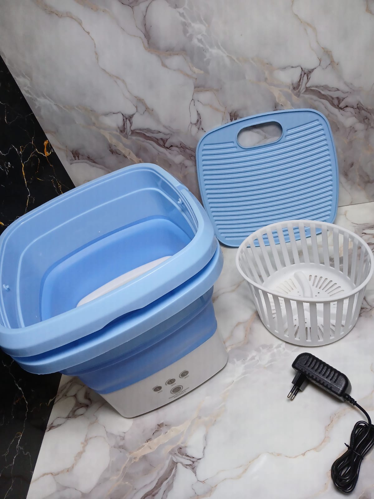MINI LAVADORA PLEGABLE AZUL - Image 2