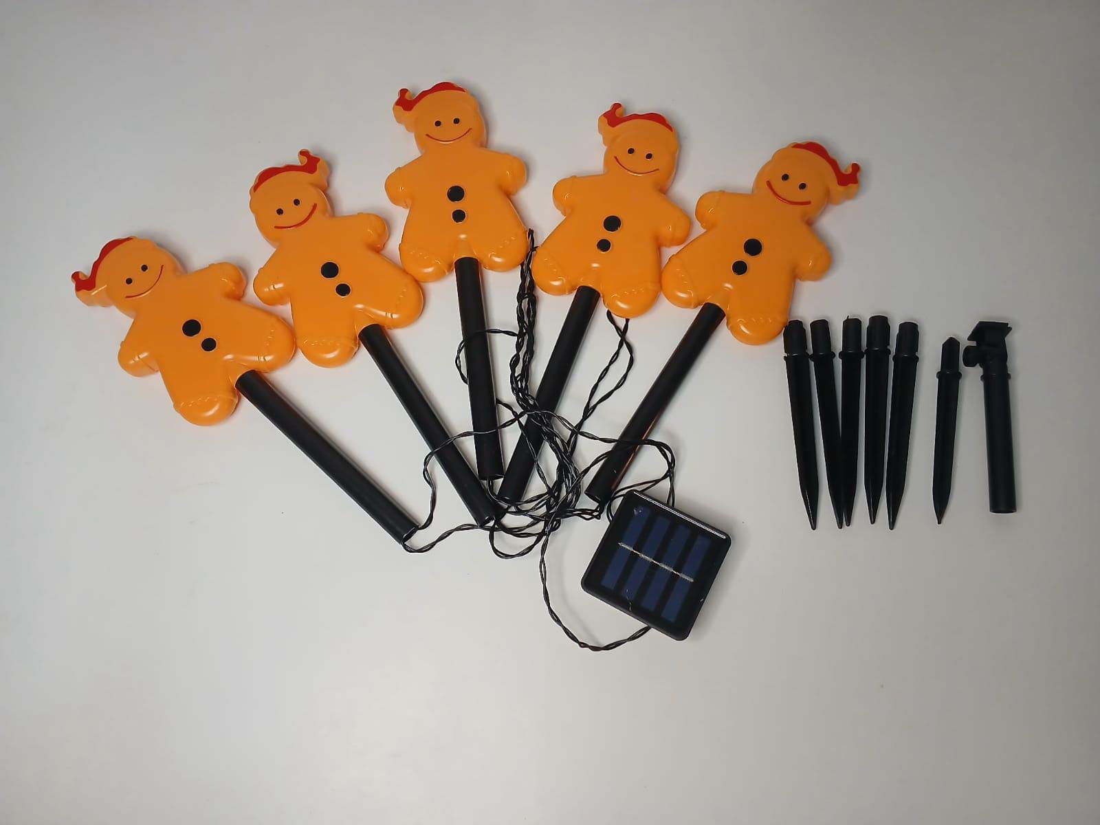 ESTACAS DE NAVIDAD SOLAR GALLETA X5 - Image 2