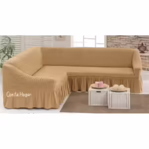 CUBRE SILLON EN L BEIGE
