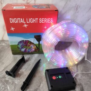 MANGUERA LUCES DE NAVIDAD SOLAR TRICOLOR 20MT